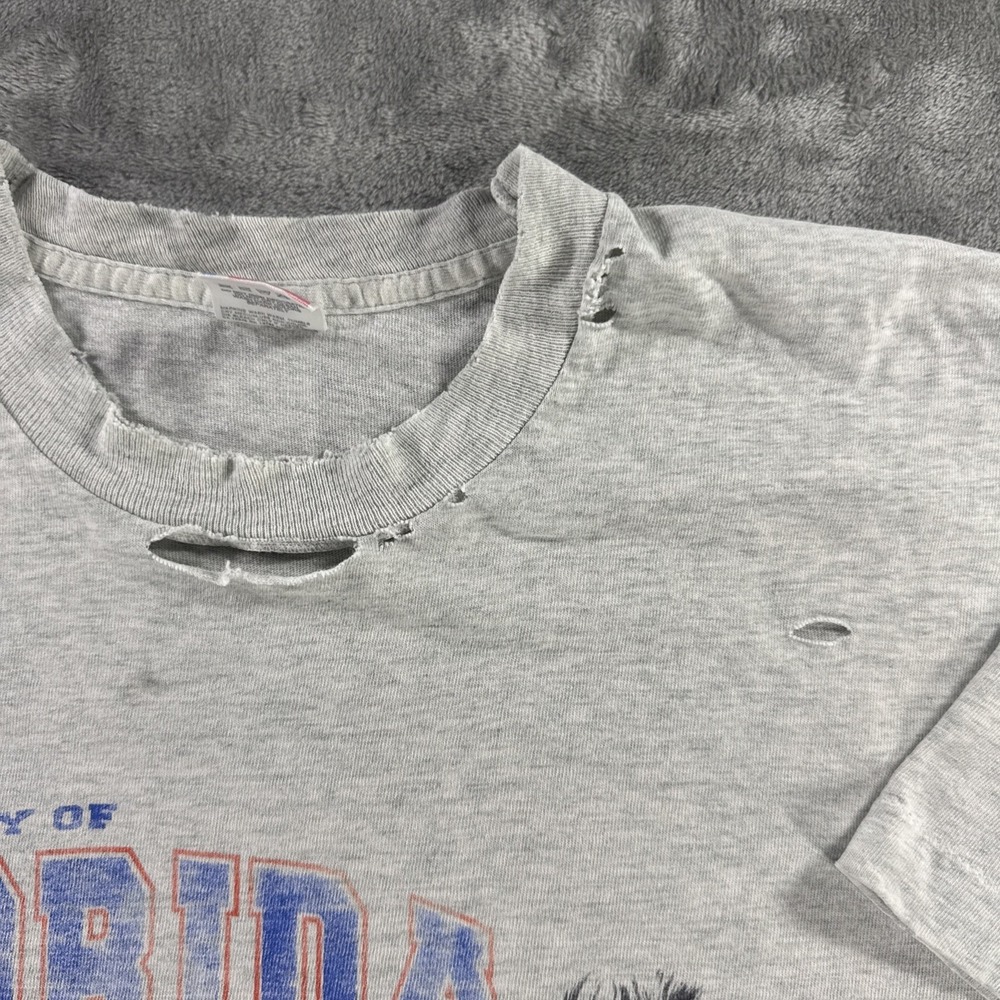 Vintage University Of Florida Fanatic T-Shirt Mens XL Distressed College UF NCAA - Picture 7 of 16